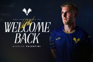 官方：佛罗伦萨中卫瓦伦蒂尼租借加盟维罗纳，含选择买断条款