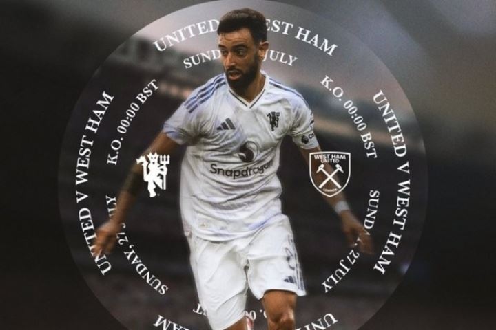 热身赛-曼联vs西汉姆首发：库尼亚、霍伊伦、B费先发，姆贝莫缺席